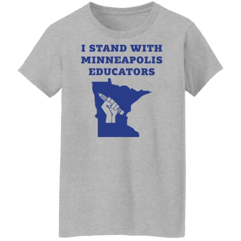 I stand with minneapolis educators shirt - image 10