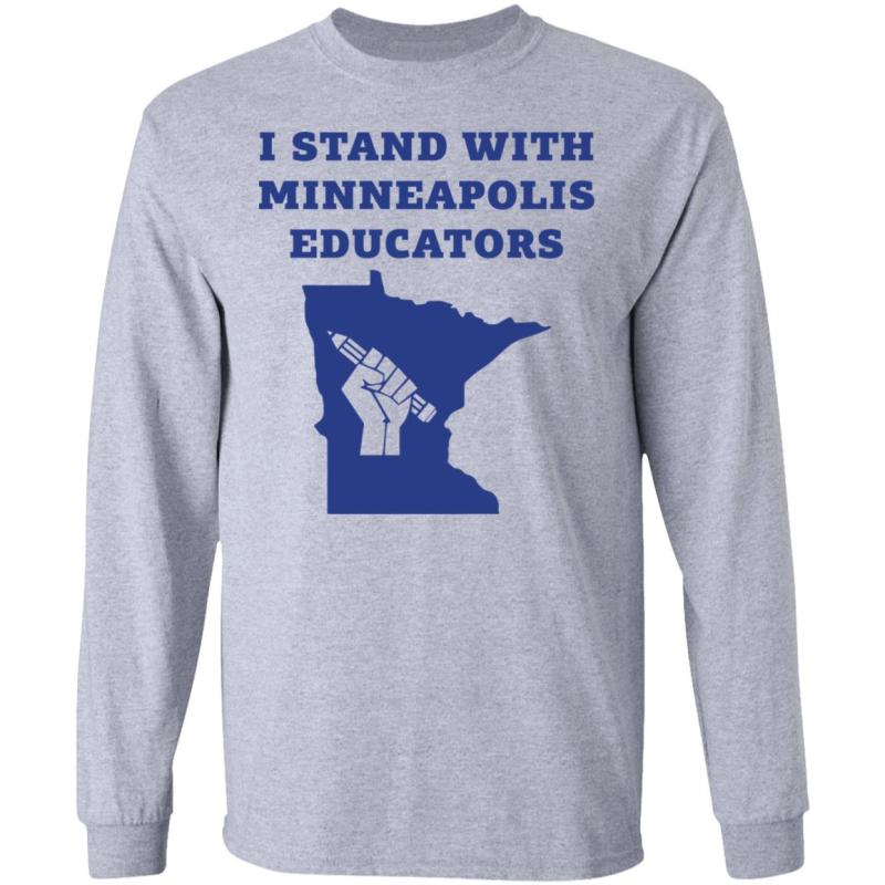I stand with minneapolis educators shirt - image 2