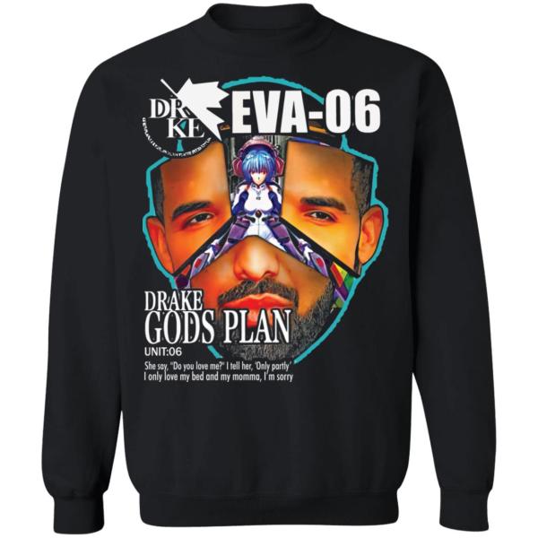 Gods plan eva-06 drake evangelion shirt 7