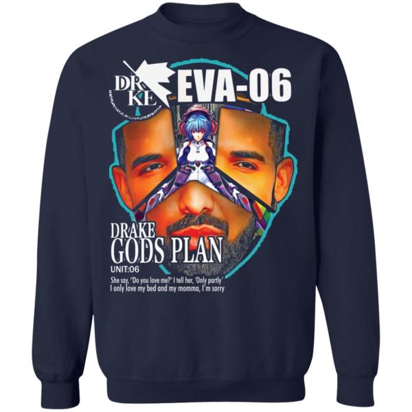 Gods plan eva-06 drake evangelion shirt 8