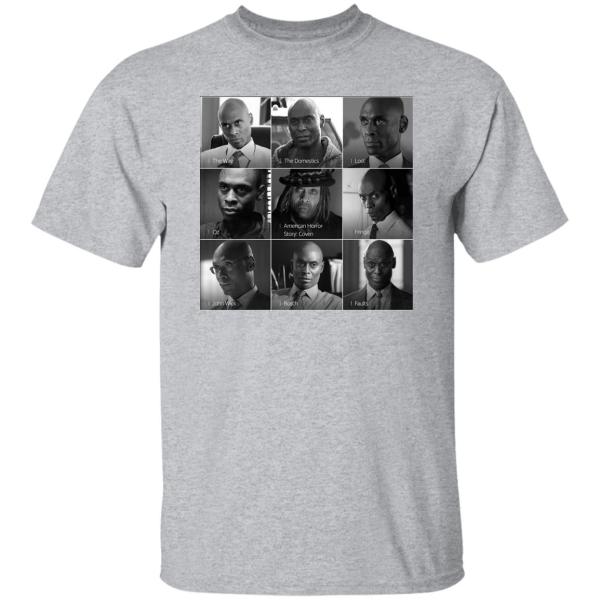 Rip lance reddick, all 9 movies in one t-shirt 2