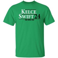 Kelce Swift 2024 Run Birds Run T-shirt Chiefs Travis Kelce