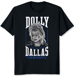 Dolly Parton Dallas Cowboys black shirt