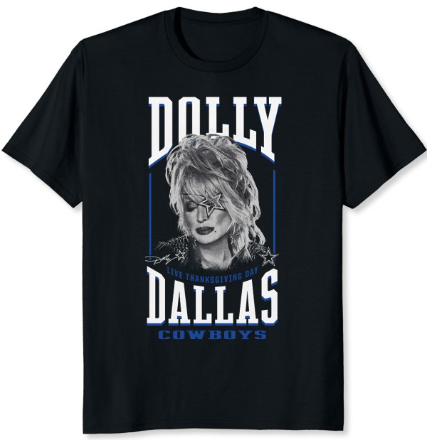 Dolly parton dallas cowboys black shirt