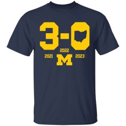 Michigan 3-0 In The Game t-shirt