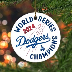 2024 Dodgers World Series Champions Ornament