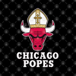A chicago pops logo on a black background.