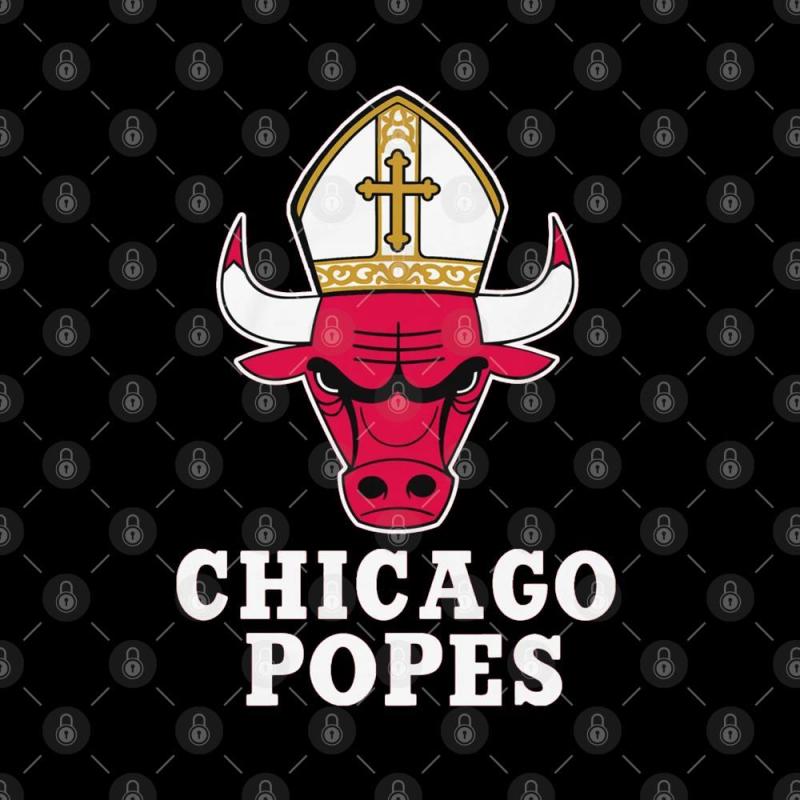 A chicago pops logo on a black background.