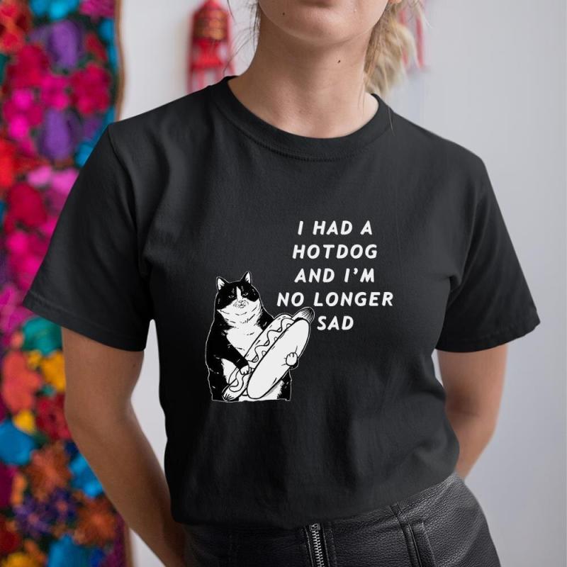 I had a hotdog and i’m no longer sad shirt - image 5