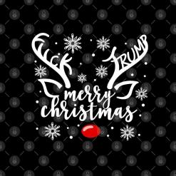 A black and white christmas card with snowflakes and reindeer antlers.